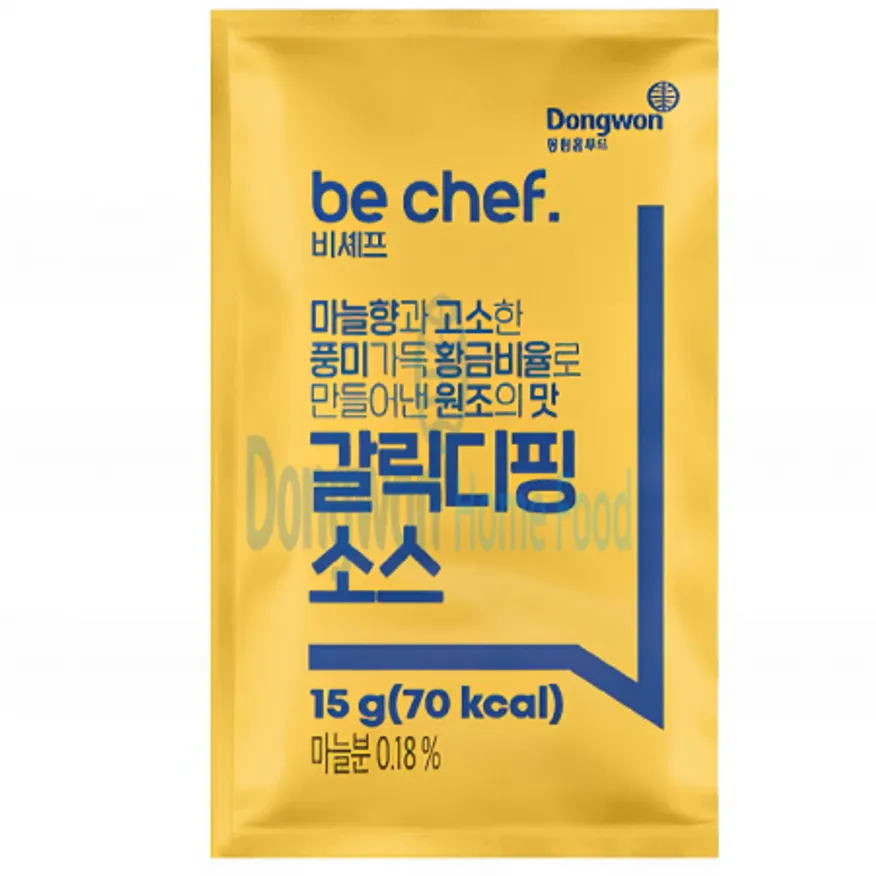 (16:30마감(D) be chef. 갈릭디핑소스(15g*500EA)BOX 이미지