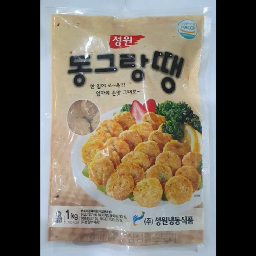 (16:30마감)성원동그랑땡(1KG(12±1G*80±3EA/돈육:국내산/성원냉동식품/계육) 이미지