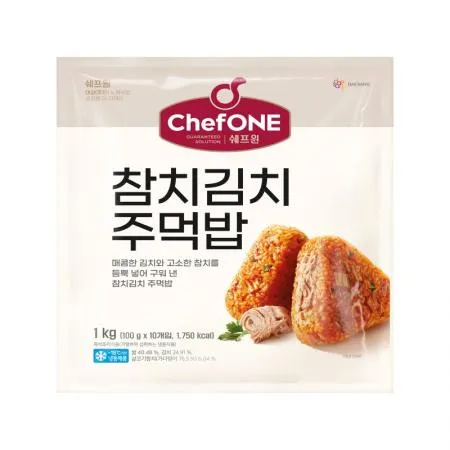(16:30마감(D) 쉐프원참치김치주먹밥(쌀:외국산/대상/1KG)EA 이미지