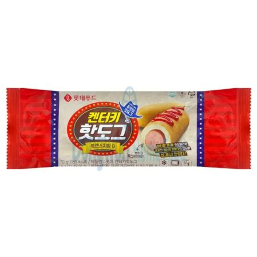 (16:30마감(D) 켄터키핫도그(롯데웰푸드/70g*50EA)BOX 이미지