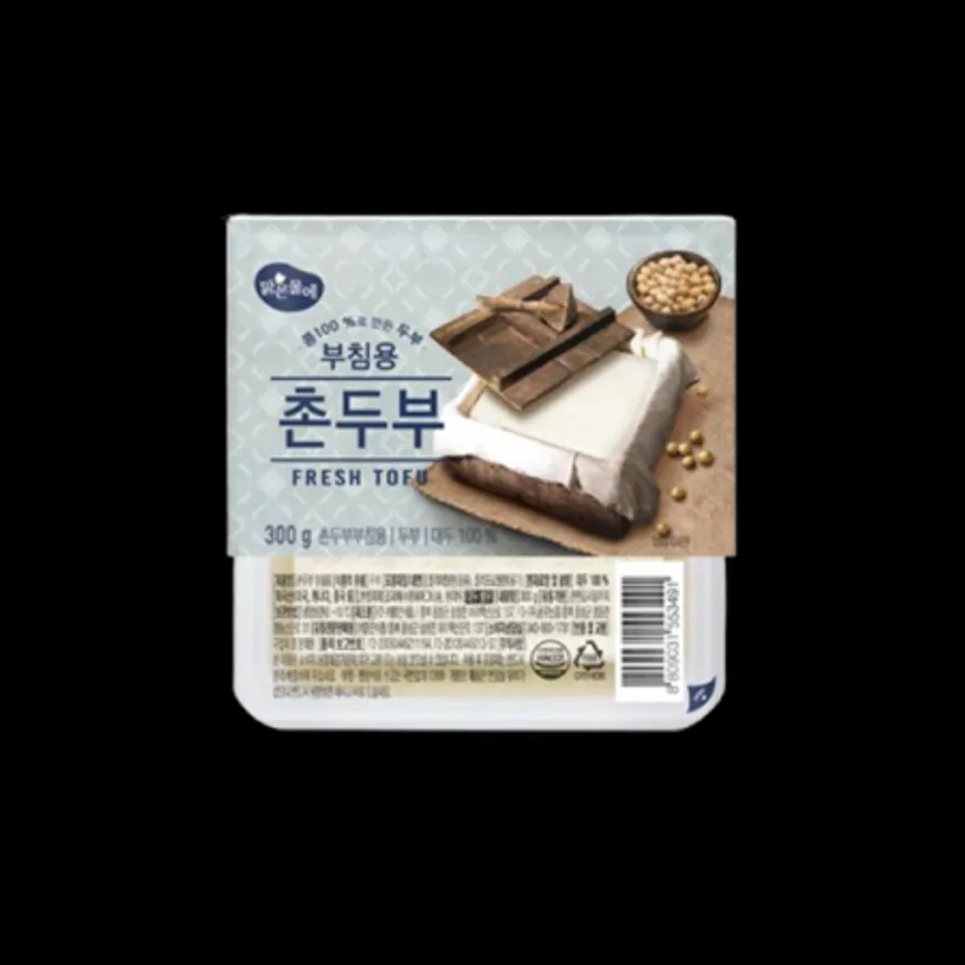 촌두부 부침용 두부(맑은물에/300g/외국산) 이미지