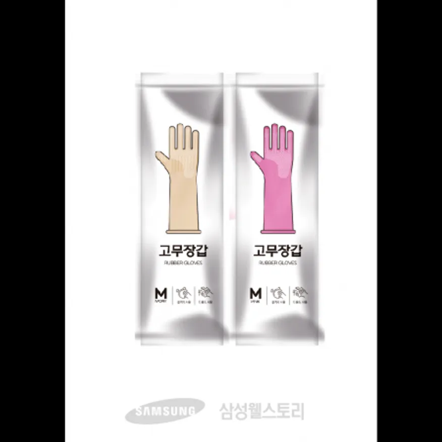 (16:30마감)고무장갑(EA/레드/L) 이미지