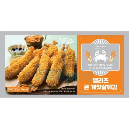 (16:30마감(D) 콘게맛살튀김(중국/오션스퀘어/다리/600g)EA 이미지