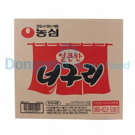 (16:30마감(D) 얼큰한너구리라면(농심/120g*30EA)BOX 이미지