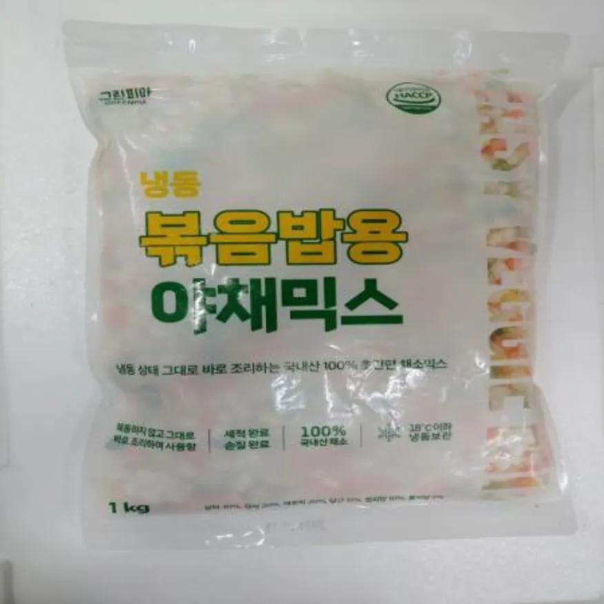 (16:30마감(D) 볶음밥용야채믹스(국내산/그린피아/냉동/1kg)EA 이미지