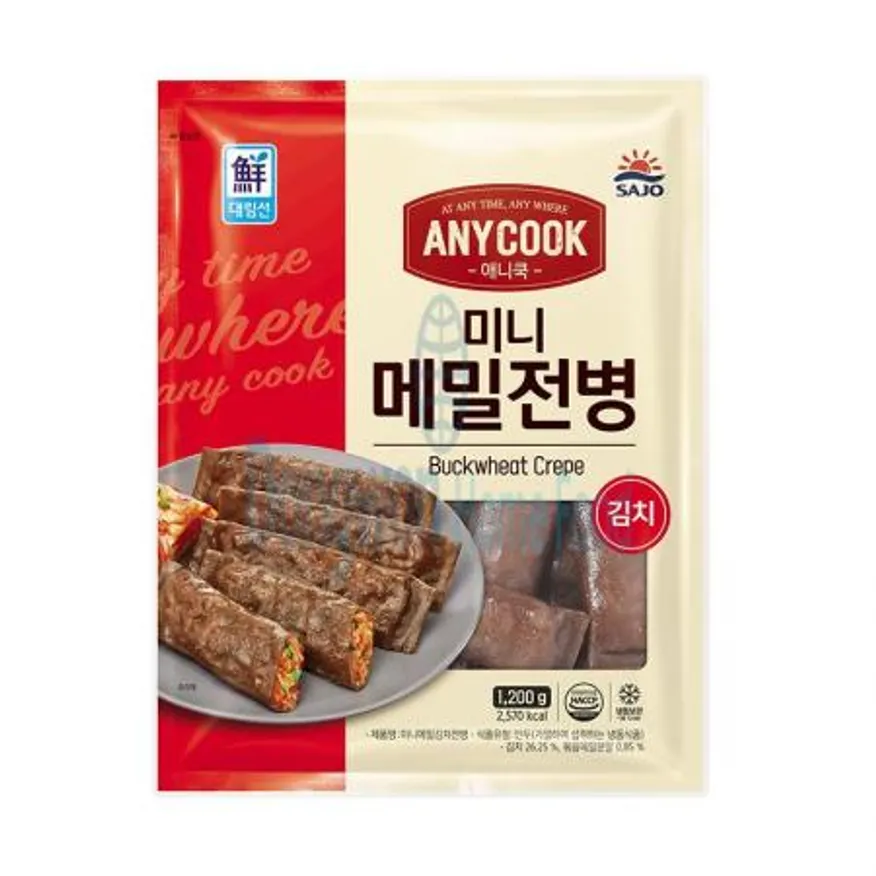 (16:30마감(D) 애니쿡미니메밀전병김치(사조대림/약40입/냉동/1.2kg)EA 이미지