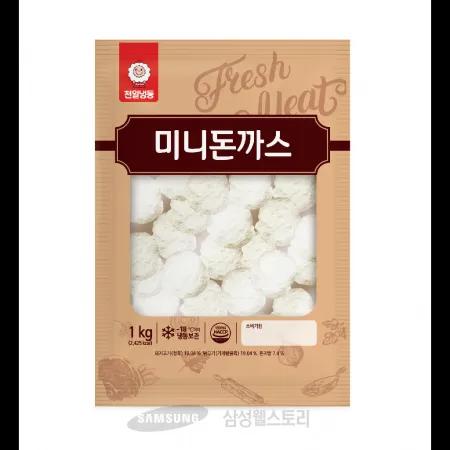 (16:30마감)미니돈가스(1KG(10G*100EA)/계육:국내산/천일/돈육) 이미지