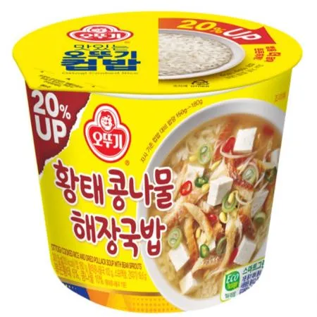(16:30마감(D) 황태콩나물해장국밥(오뚜기/컵밥/301.5G)EA 이미지