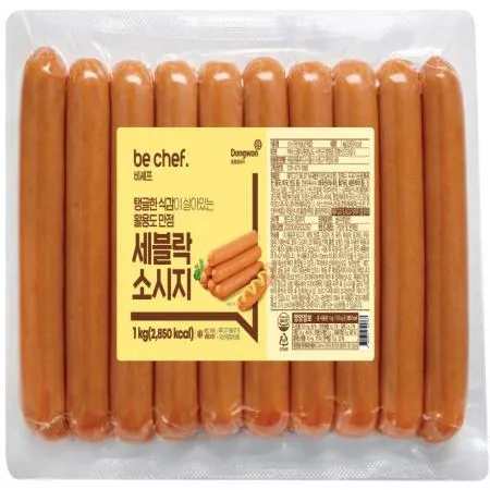 (16:30마감(D) be chef. 세블락소시지(동원홈푸드/냉동/돼지고기:국산/1kg)EA 이미지