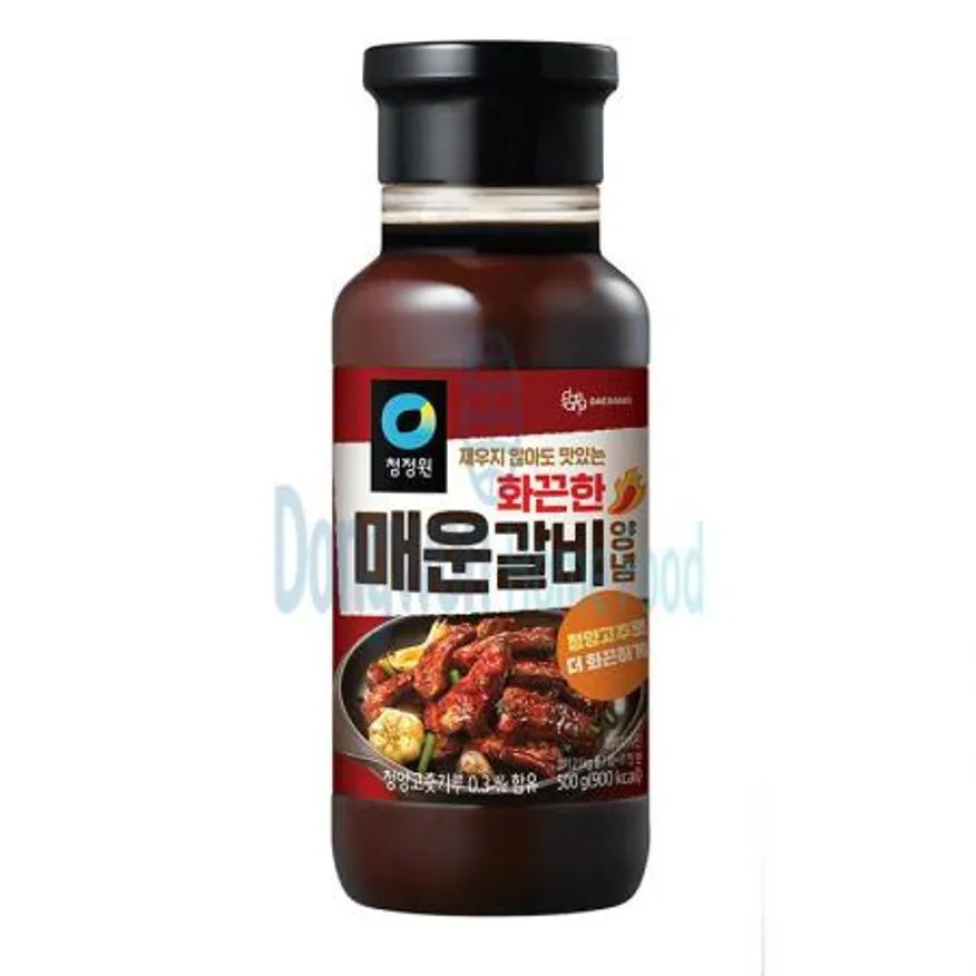 (16:30마감(D) 청정원화끈한매운갈비양념(대상/500g)EA 이미지