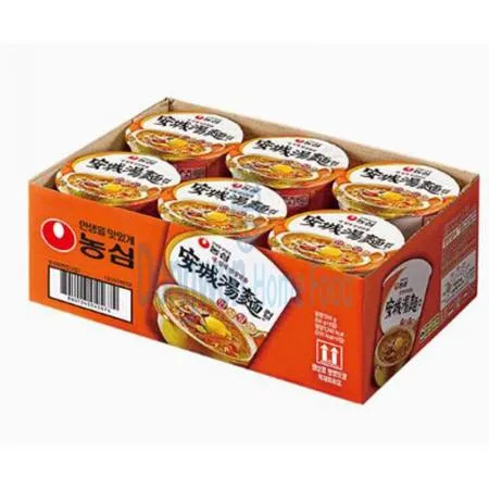 (16:30마감(D) 안성탕면컵(농심/소/66G*6입)BOX 이미지