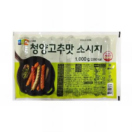 (16:30마감(D) 청양고추맛소시지(소디프/냉동/돼지고기,닭고기:국내산/1kg)EA 이미지