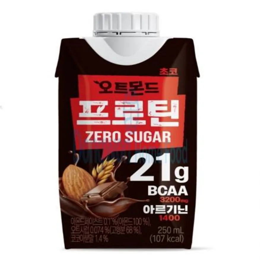(16:30마감(D) 오트몬드프로틴제로슈거(롯데칠성/초코/250ML*18EA)BOX 이미지