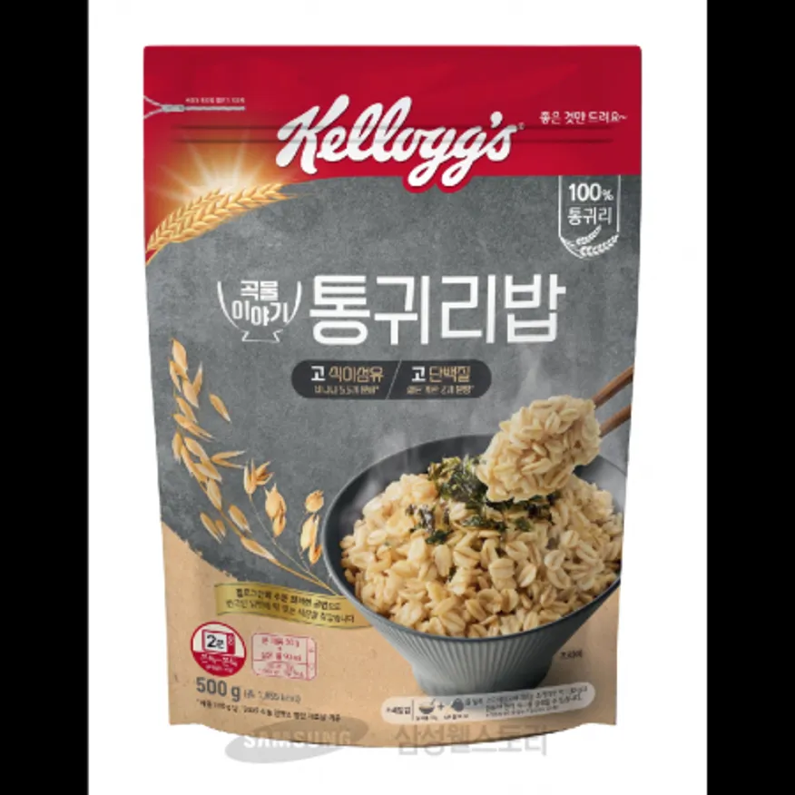 (16:30마감)통귀리밥(켈로그/500G/EA/롤드오트:캐나다산) 이미지