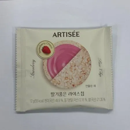(16:30마감(D) 딸기품은라이스칩(아티제/상온/12G)EA 이미지