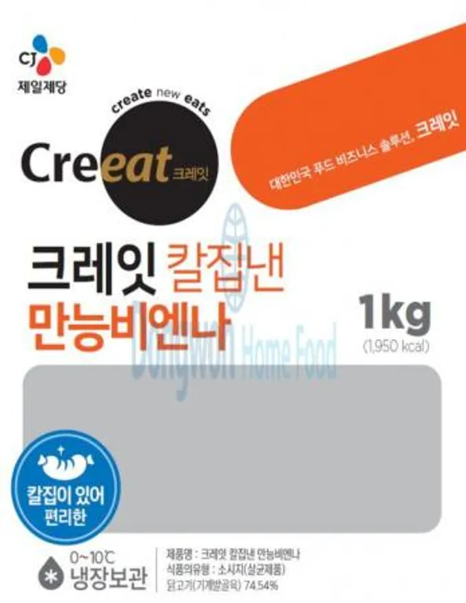 (16:30마감(D) 크레잇만능칼집비엔나(CJ/닭고기:국산,돼지고기:국산/1kg)EA 이미지