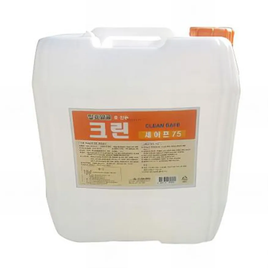 (16:30마감(D) 알콜소독제(하이코리아/크린세이프75/액상/발효알콜75%/18L)EA 이미지