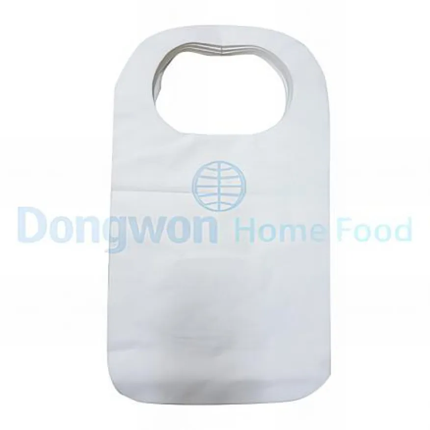 (16:30마감(D) 일회용앞치마(목걸이형/40*73cm/부직포/100매/흰색)EA 이미지