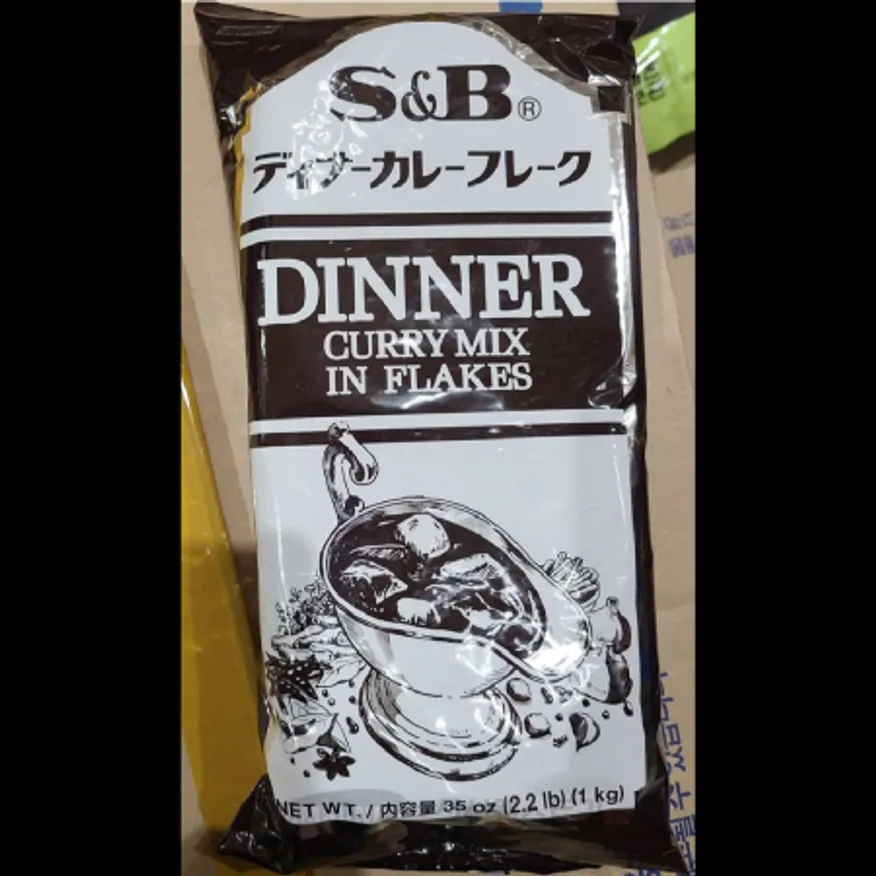 (16:30마감)디너카레소스믹스후레이크(S&B/1KG/PAC/일본산) 이미지