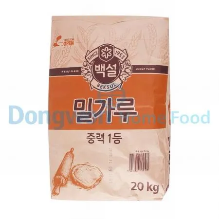 (16:30마감(D) 백설밀가루(CJ/중력/1등급/20kg)EA 이미지