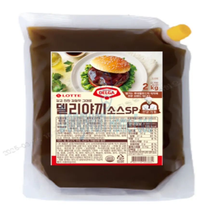 (16:30마감(D) 델가델리야끼소스SP(롯데웰푸드/2kg/캡파우치)EA 이미지