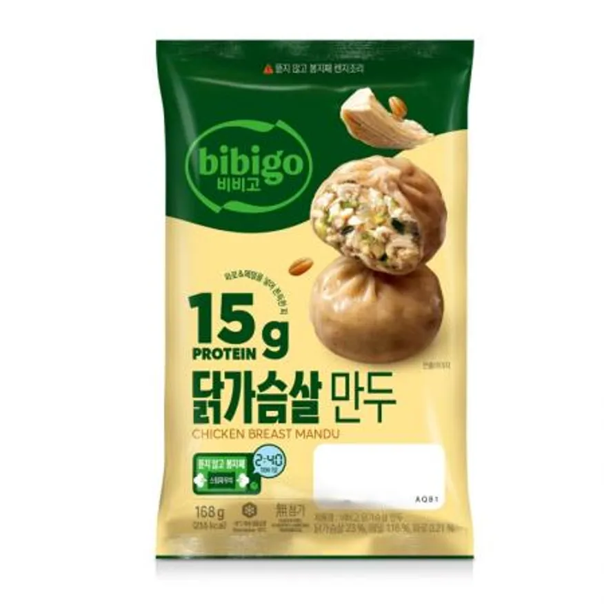 (16:30마감(D) 비비고닭가슴살만두(CJ/6입/168G)EA 이미지