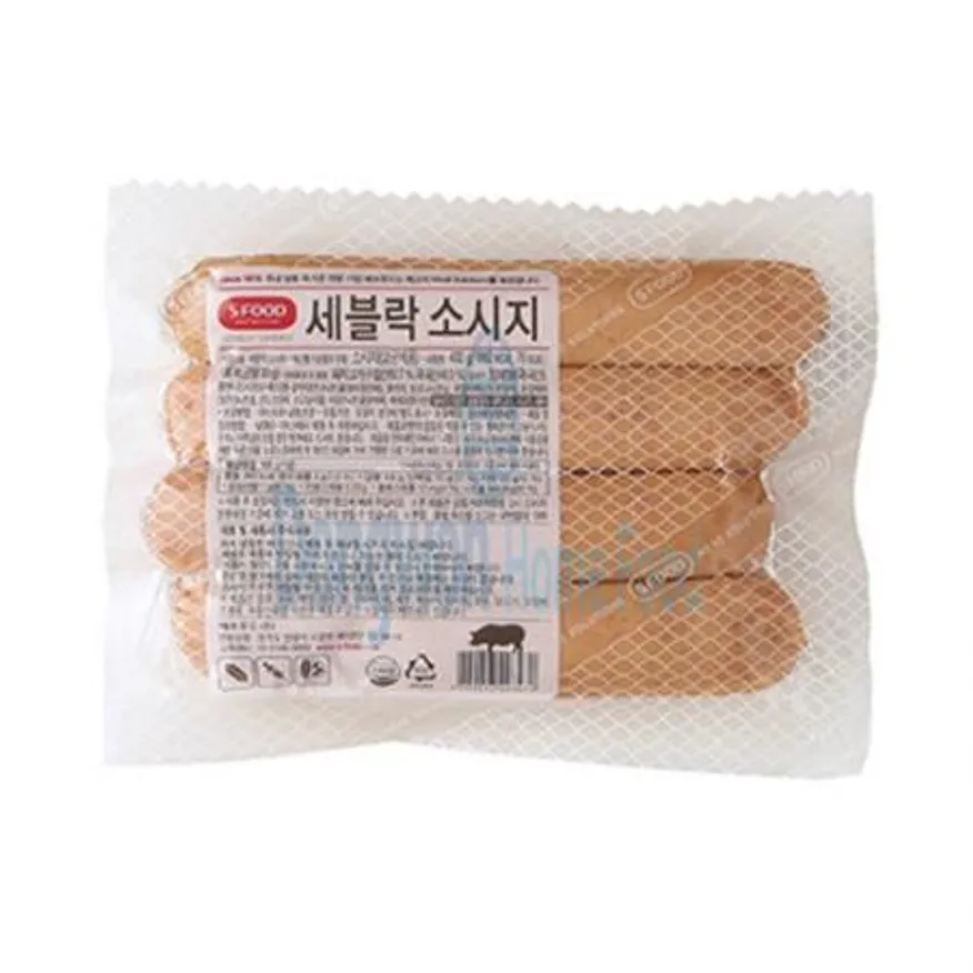 (16:30마감(D) 세블락소시지(에쓰푸드/돼지고기:국산,외국산/4입/400g)EA 이미지