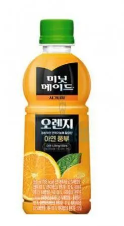 (16:30마감(D) 미닛메이드오렌지(코카콜라/PET/350ML*24입/W)BOX 이미지