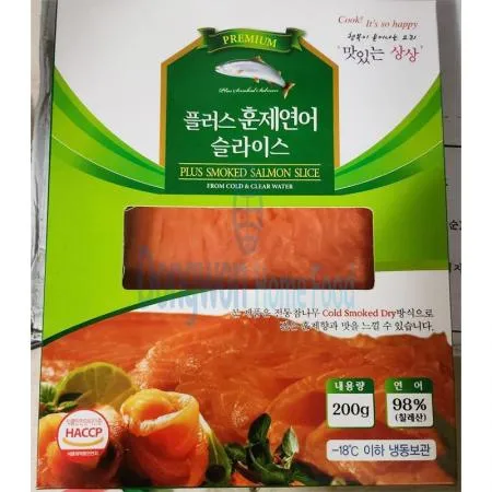 (16:30마감(D) 훈제연어(칠레산/냉동/슬라이스/200G)EA 이미지