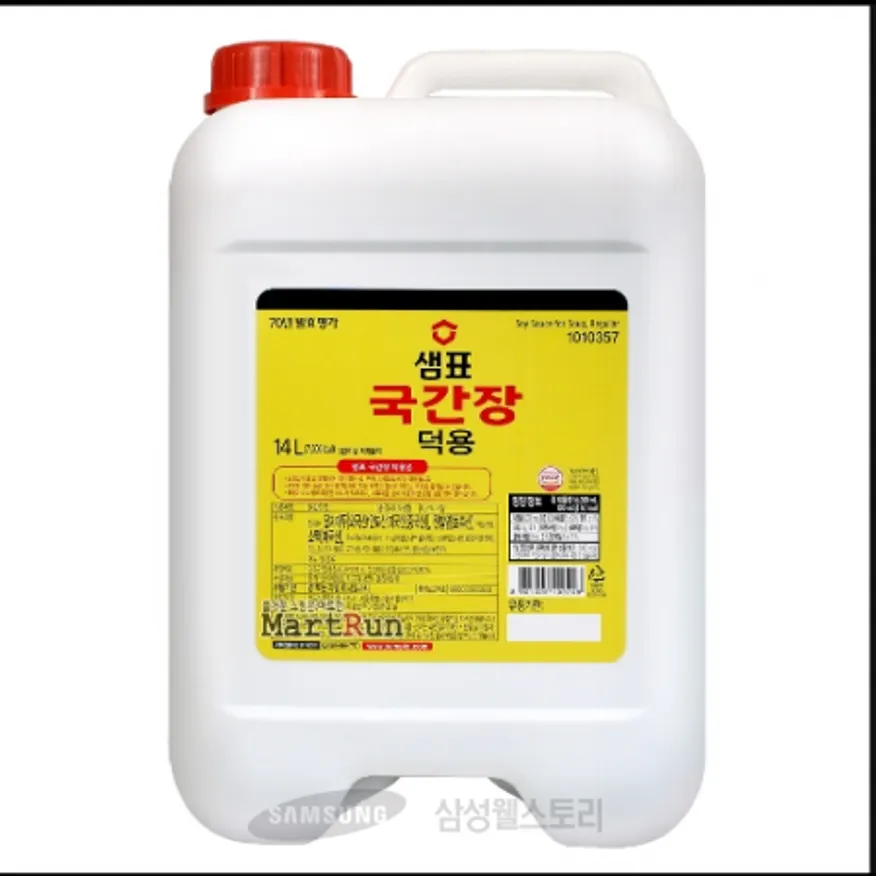 (16:30마감)국간장(14L/EA/탈지대두:외국산/샘표) 이미지