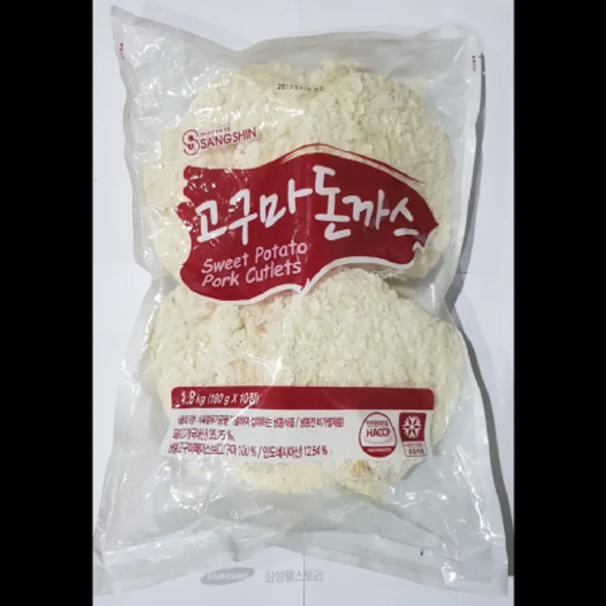 (16:30마감)고구마돈가스(상신/1.8KG(180G*10EA)/PAC/돈육:국산) 이미지