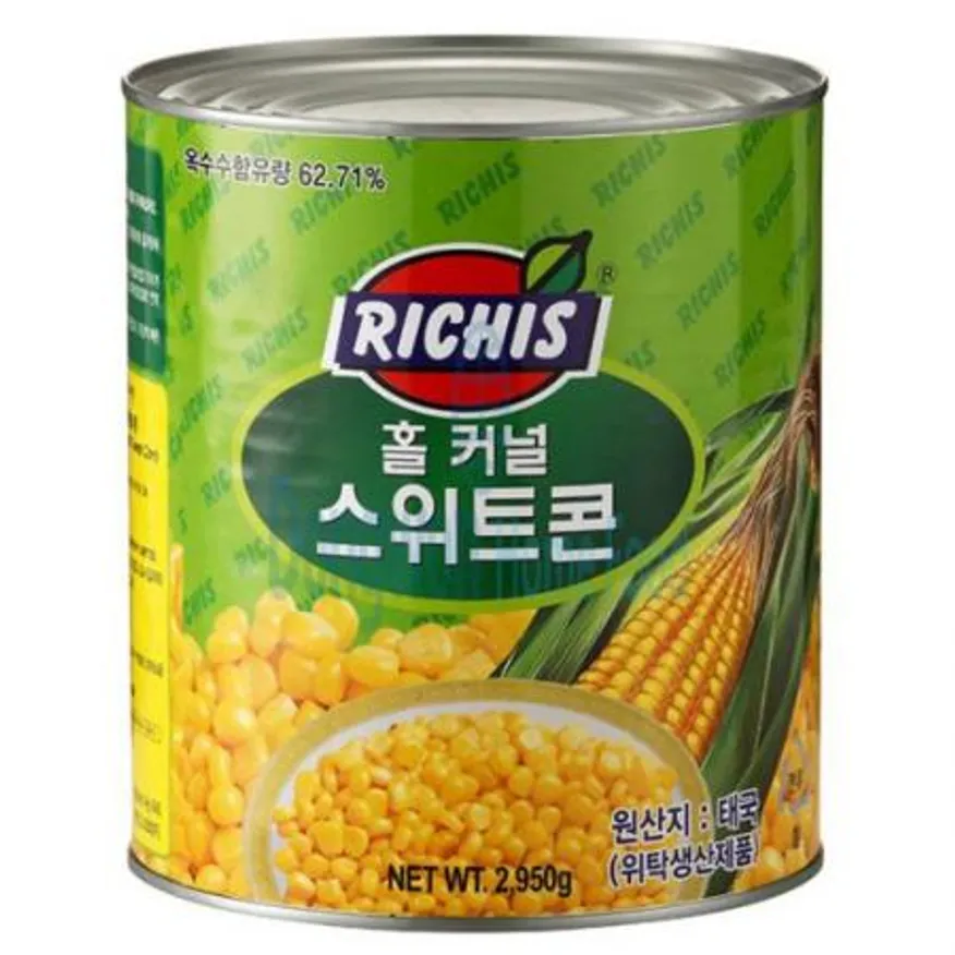 (16:30마감(D) 스위트콘(태국산/리치스/동서/캔/2.95KG)EA 이미지