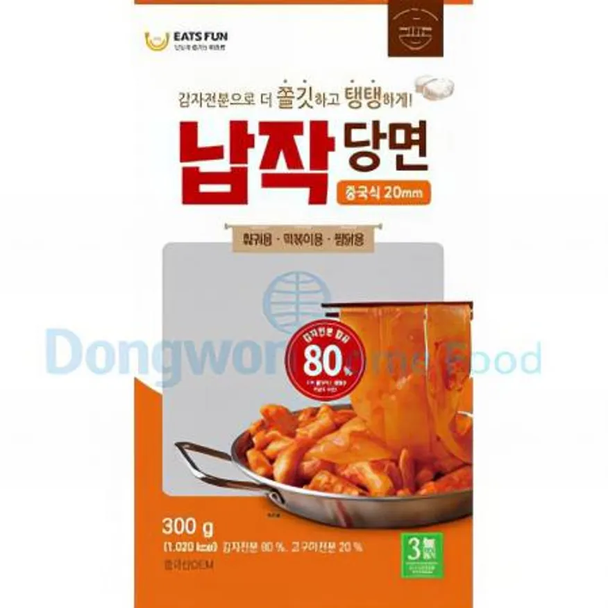(16:30마감(D) 납작당면(중국산/사수리풍/이츠펀/굵기2cm/300G/훠궈당면)EA 이미지