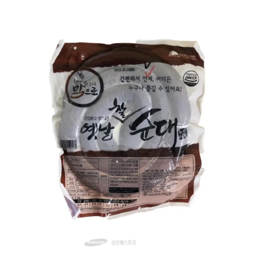 (16:30마감)옛날찰순대(롤)(2KG/PAC/돈육:국산/도야지/당면:중국산) 이미지