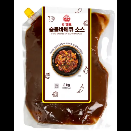 (16:30마감)오쉐프숯불바베큐소스,오뚜기,2KG/PAC,6PAC/BOX 이미지