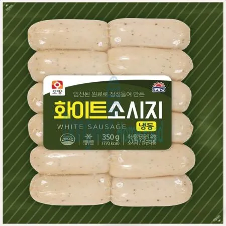(16:30마감(D) 화이트소시지(사조오양/냉동/돼지고기:국산/350g)EA 이미지