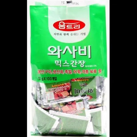 (16:30마감)와사비믹스간장(1KG(10G*100EA)/PAC/대두:인도산/움트리) 이미지