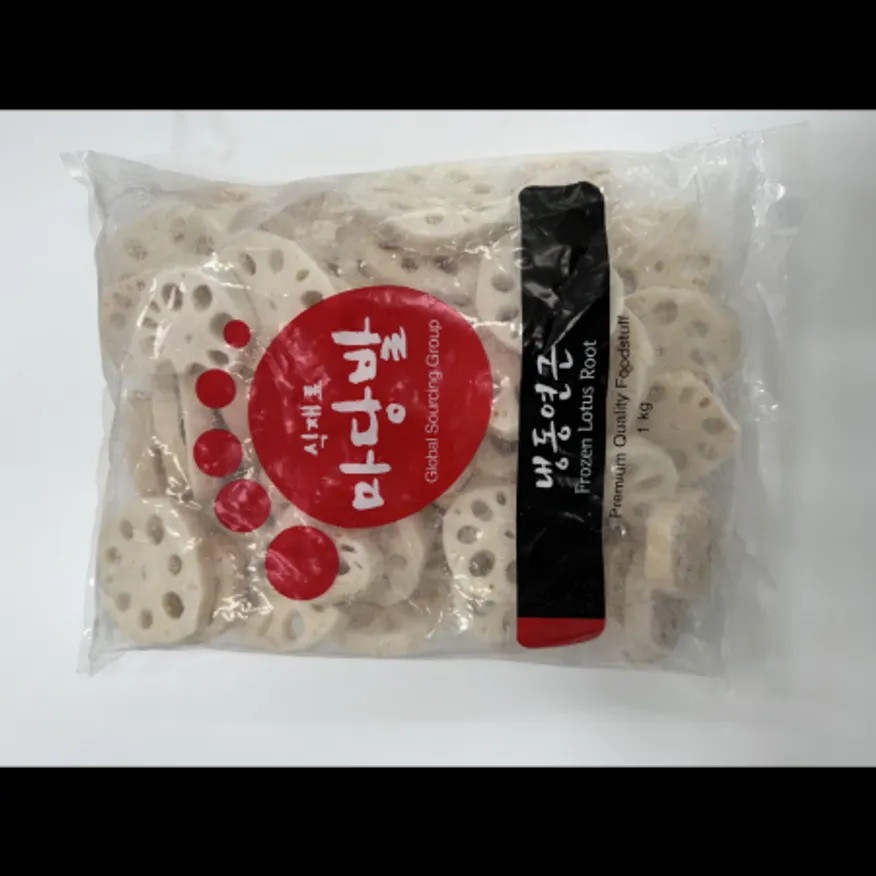 (16:30마감)냉동연근(슬라이스/푸른원/1KG/PAC/중국산) 이미지