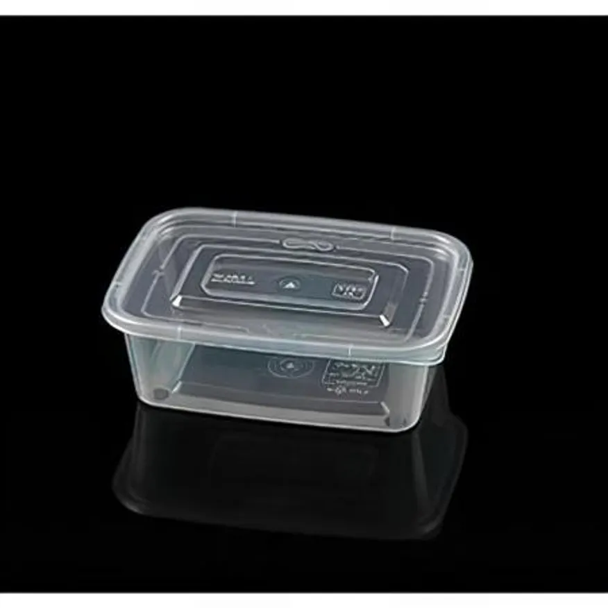 (16:30마감(D) 직사각용기뚜껑(BW/850ml/185*133/PP/400입)BOX 이미지