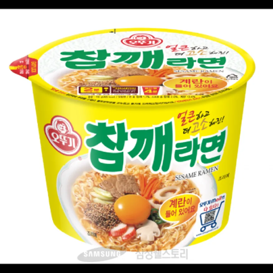 (16:30마감)참깨라면(1.32KG(110G*12EA)/BOX/오뚜기/큰사발면) 이미지