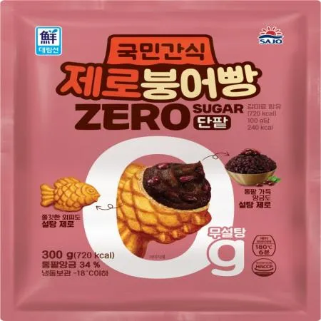 (16:30마감(D) 제로붕어빵단팥(사조대림/냉동/12입내외/300g)EA 이미지