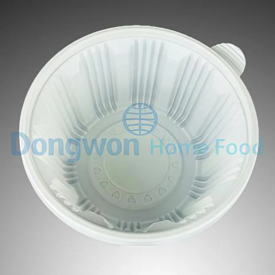 (16:30마감(D) 감자탕용기(용기만/대/Ø220*H120mm/PP/흰색/50입)EA 이미지