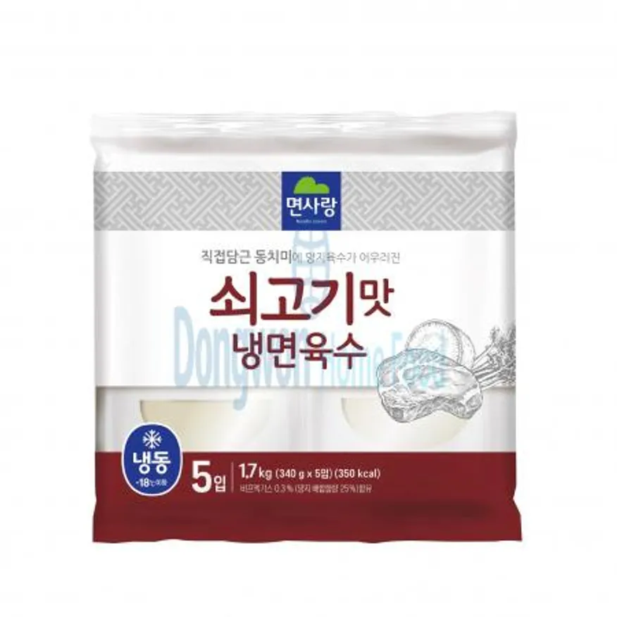(16:30마감(D) 쇠고기맛조미육수(면사랑/(340g*5입)*6EA)BOX 이미지