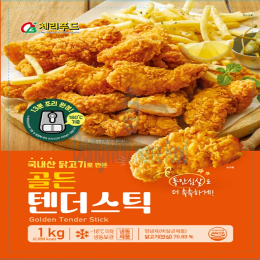 (16:30마감(D) 골든텐더스틱(체리푸드/닭고기:국내산/1kg)EA 이미지
