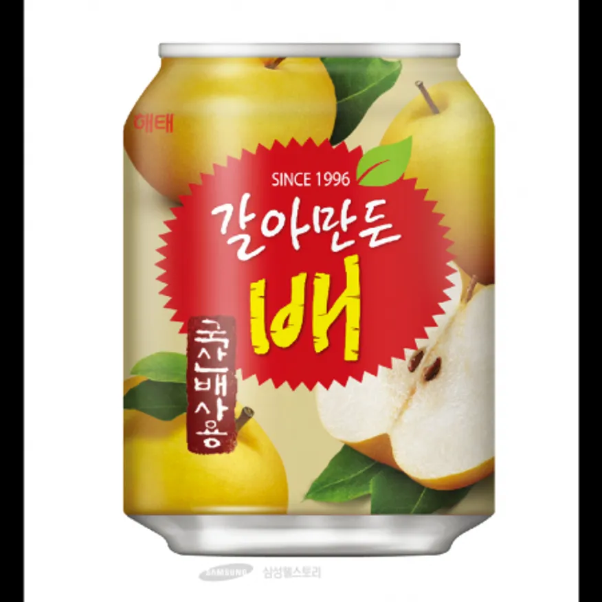 (16:30마감)갈아만든배주스캔(238ML/EA/12EA/BOX/해태) 이미지