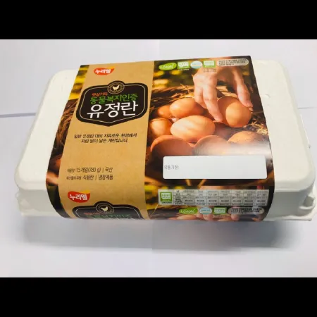 (16:30마감)계란(780G이상/PAC/15EA/국산/동물복지유정란/대란) 이미지