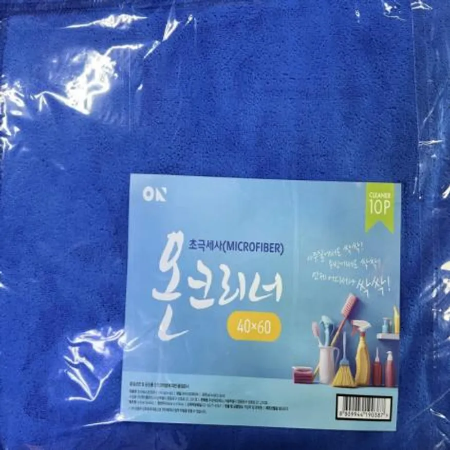 (16:30마감(D) 극세사행주(온크리너/40*60/파란색/10입)EA 이미지