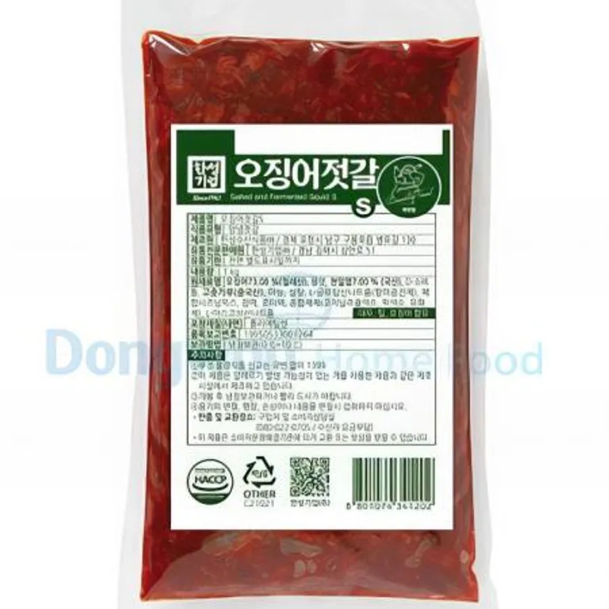 (16:30마감(D) 오징어젓갈s(오징어:칠레/한성/1kg)EA 이미지