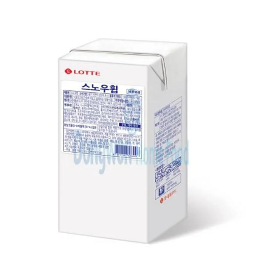 (16:30마감(D) 스노우휩휘핑크림(롯데/냉동/식물성/1.03kg)EA 이미지
