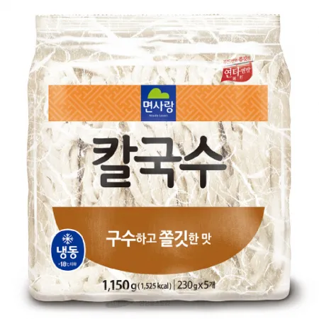 (16:30마감)칼국수(냉동면)(면사랑/1.15KG(230G*5EA)/PAC/밀:호주산) 이미지